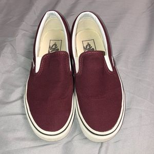 Maroon Vans